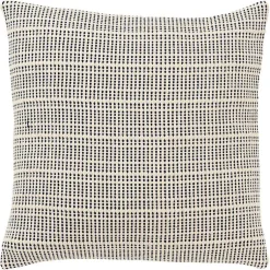 Outlet Navy and Natural Sea Striped Pillow Pillows