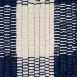 Kirklands Home Accent Rugs|Navy and White Buffalo Check Accent Rug Blue