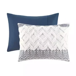 Kirklands Home Comforters|Navy and White 3-pc. Full/Queen Comforter Set