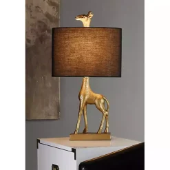 Kirklands Home Table Lamps|Navy and Gold Giraffe Table Lamp Blue