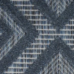 Kirklands Home Outdoor Rugs|Navy Diamond Indoor/Outdoor Area Rug, 4x6 Blue