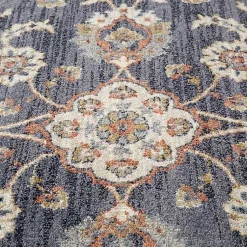 Kirklands Home Area Rugs|Navy Floral Area Rug, 5x8 Blue