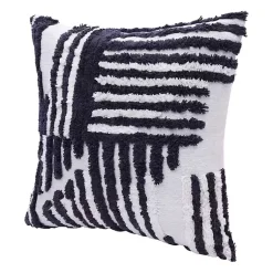 Online Navy Geometric Shag Throw Pillow Pillows