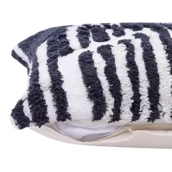 Online Navy Geometric Shag Throw Pillow Pillows