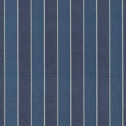 Kirklands Home Outdoor Cushions & Pillows|Navy Striped Outdoor Seat Cushions, Set of 2 Blue