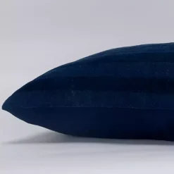 Best Navy Velvet Abstract Stripe Lumbar Pillow Pillows