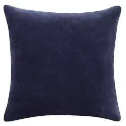 Navy Velvet Handmade Throw Pillow Pillows