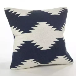 Navy Blue Wool Kilim Outdoor Pillow Pillows