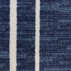 Kirklands Home Outdoor Rugs|Navy Bordered Indoor/Outdoor Area Rug, 6x9 Blue