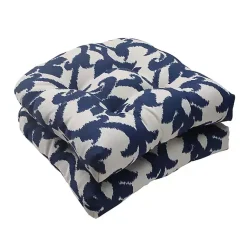 Kirklands Home Outdoor Cushions & Pillows|Navy Bosco Outdoor Wicker Cushions, Set of 2 Blue