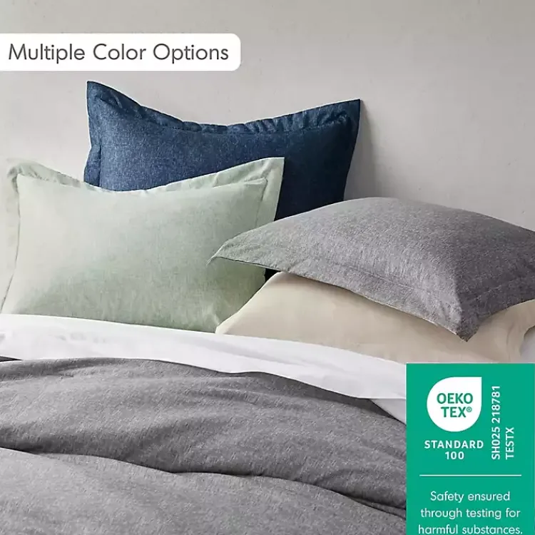Kirklands Home Comforters|Navy Chambray 3-pc. Full/Queen Comforter Set Blue