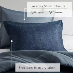 Kirklands Home Comforters|Navy Chambray 3-pc. King Comforter Set Blue