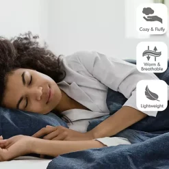 Kirklands Home Comforters|Navy Chambray 2-pc. Twin/Twin XL Comforter Set Blue