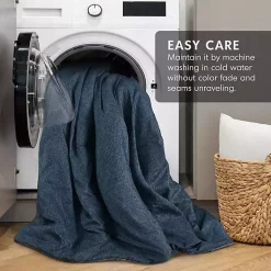 Kirklands Home Comforters|Navy Chambray 2-pc. Twin/Twin XL Comforter Set Blue