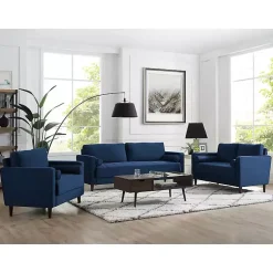 Kirklands Home Accent Chairs|Navy Chelsea Modern Accent Chair Blue