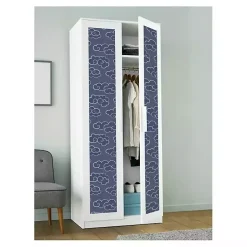 Kirklands Home Wall Murals & Wallpaper|Navy Cloudy Skies Peel & Stick Wallpaper Blue