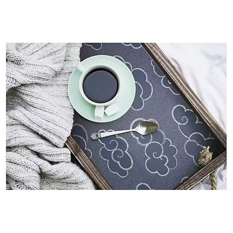 Kirklands Home Wall Murals & Wallpaper|Navy Cloudy Skies Peel & Stick Wallpaper Blue