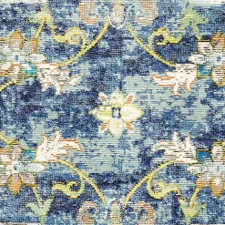 Kirklands Home Area Rugs|Navy Faded Floral Area Rug, 4x6