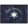 Sale Navy Happy Hanukkah Star Framed Wall Art Hanukkah Decorations