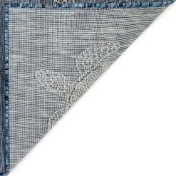 Kirklands Home Area Rugs|Navy Harrison Turtle Indoor/Outdoor Area Rug, 4x7 Blue