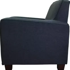 Kirklands Home Accent Chairs|Navy Johnston Upholstered Accent Chair Blue