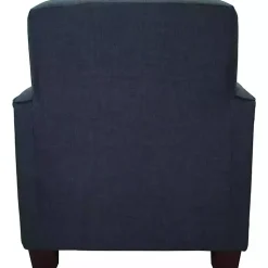 Kirklands Home Accent Chairs|Navy Johnston Upholstered Accent Chair Blue