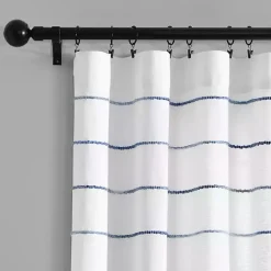 Kirklands Home Curtains & Drapes|Navy Ombre Stripe Curtain Panel Set, 84 in.