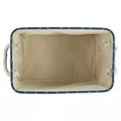 New Navy Paw Trellis Rectangle Basket, 14 in. Baskets & Boxes