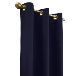 Kirklands Home Curtains & Drapes|Navy Room Darkening Curtain Panel Set, 54 in. Blue