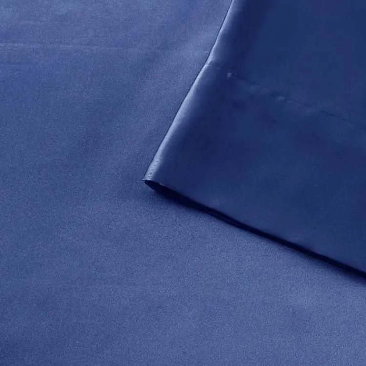 Kirklands Home Bed Sheets|Navy Satin Standard 2-pc. Pillow Case Set Blue