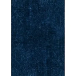 Kirklands Home Area Rugs|Navy Shag Washable Area Rug, 5x8 Blue