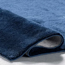 Kirklands Home Area Rugs|Navy Shag Washable Area Rug, 5x8 Blue