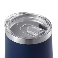 Kirklands Home Glassware & Drinkware|Navy Stainless Steel Wine Tumbler Blue