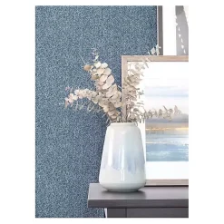 Kirklands Home Wall Murals & Wallpaper|Navy Textured Cross Woven Peel & Stick Wallpaper Blue