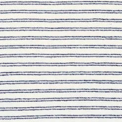 Navy Thin Woven Stripe Tassel Pillow Pillows