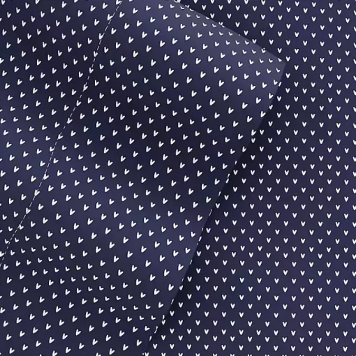 Kirklands Home Bed Sheets|Navy Tiny Hearts 3-pc. Twin Sheet Set Blue