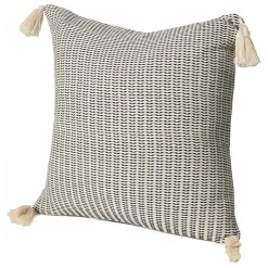 Discount Navy Trapeze Organic Cotton Throw Pillow Pillows