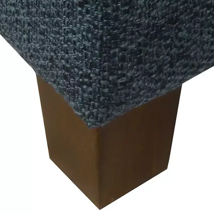 Kirklands Home Benches & Ottomans|Navy Tufted Upholstered Storage Ottoman Blue