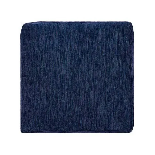 New Navy Turkish Motifs Ultra-Soft Pouf Poufs & Floor Cushions