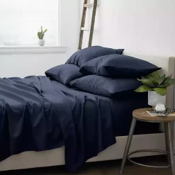 Kirklands Home Bed Sheets|Navy Ultra Soft 6-pc. California King Sheet Set Blue