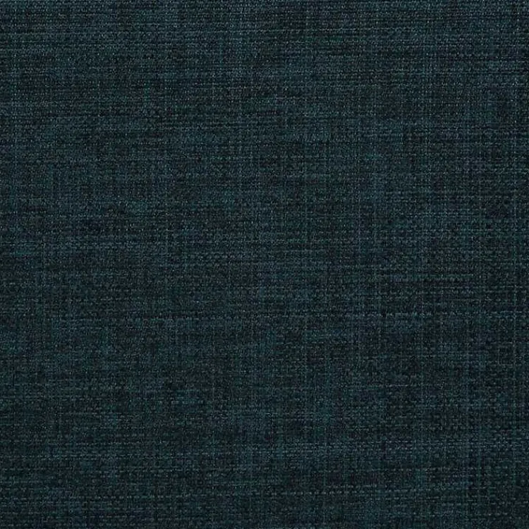 Kirklands Home Benches & Ottomans|Navy Upholstered Eliza Round Storage Ottoman Blue