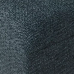 Kirklands Home Benches & Ottomans|Navy Upholstered Square Storage Ottoman Blue