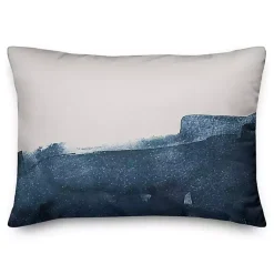 Best Navy Watercolor Half Accent Pillow Pillows