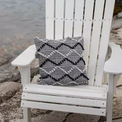 Kirklands Home Outdoor Cushions & Pillows|Navy Waves Outdoor Pillow