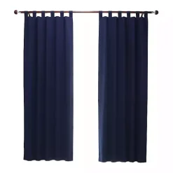 Kirklands Home Curtains & Drapes|Navy Weathermate Blackout Curtain Panel, 54 in. Blue