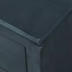 Kirklands Home Nightstands|Navy Wood 3-Drawer Layla Nightstand Blue