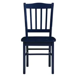 Kirklands Home Dining Chairs|Navy Wood Shaker Dining Chairs, Set of 2 Blue