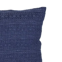 Online Navy Woven Geo Stripe Indoor/Outdoor Pillow Pillows