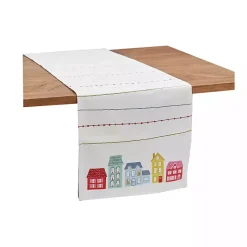 Discount Neon Village Table Runner Christmas Dining & Entertaining