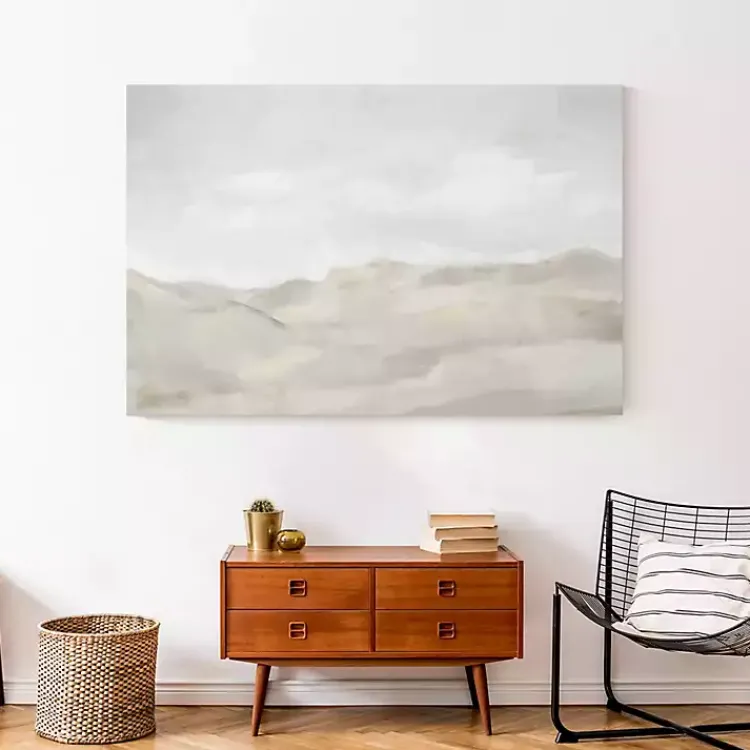 Kirklands Home Canvas Art|Neutral Abstract Canvas Art Print, 48x32 in. Gray